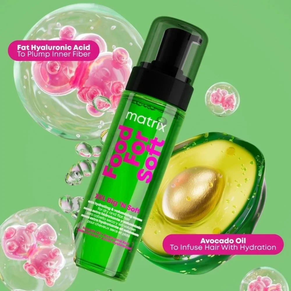 Matrix FOOD FOR SOFT XXL BIG'N SOFT EXTRA HYDRATING & VOLUMIZING MOUSSE