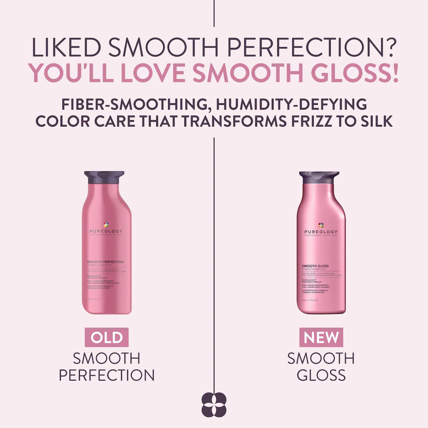 Pureology SMOOTH GLOSS SULFATE-FREE SHAMPOO FOR FRIZZY HAIR